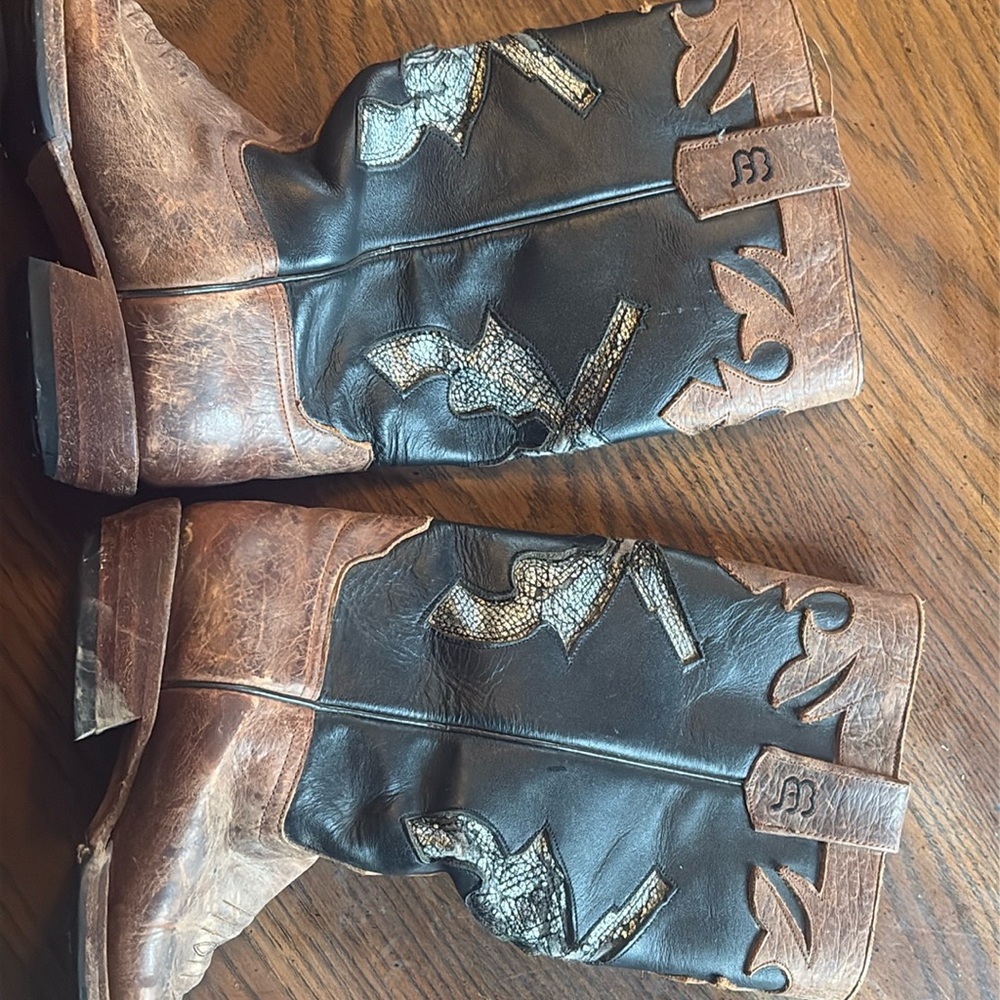 Anderson Bean Tan and Brown Leather Boots